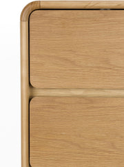 Schrank Kommode RISE Natural von ZUIVER mit 5 Schubkästen