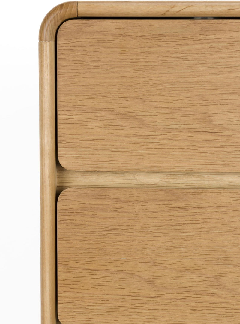 Schrank Kommode RISE Natural von ZUIVER mit 5 Schubkästen