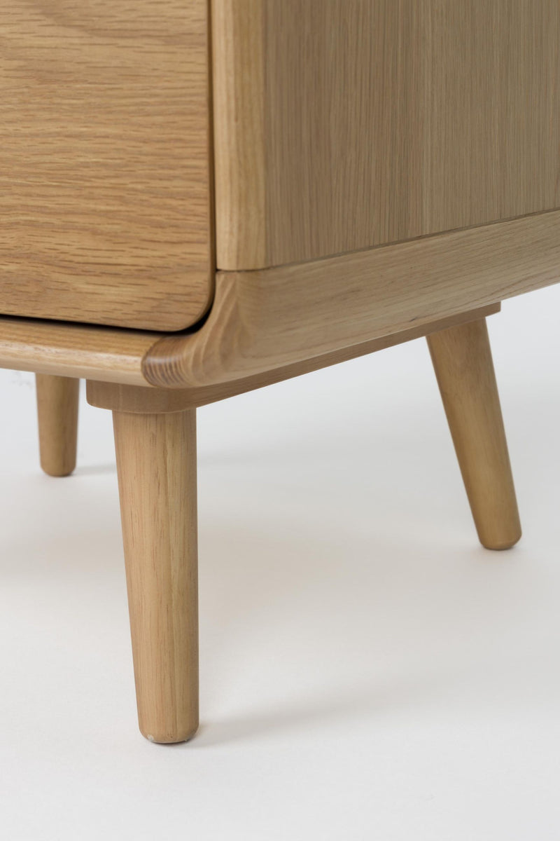 Schrank Kommode RISE Natural von ZUIVER mit 5 Schubkästen