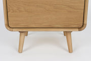Schrank Kommode RISE Natural von ZUIVER mit 5 Schubkästen