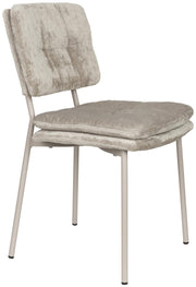 Stuhl Esszimmerstuhl FRANCK Stoff Grau oder Beige