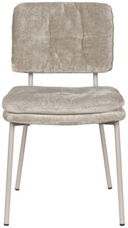 Stuhl Esszimmerstuhl FRANCK Stoff Grau oder Beige