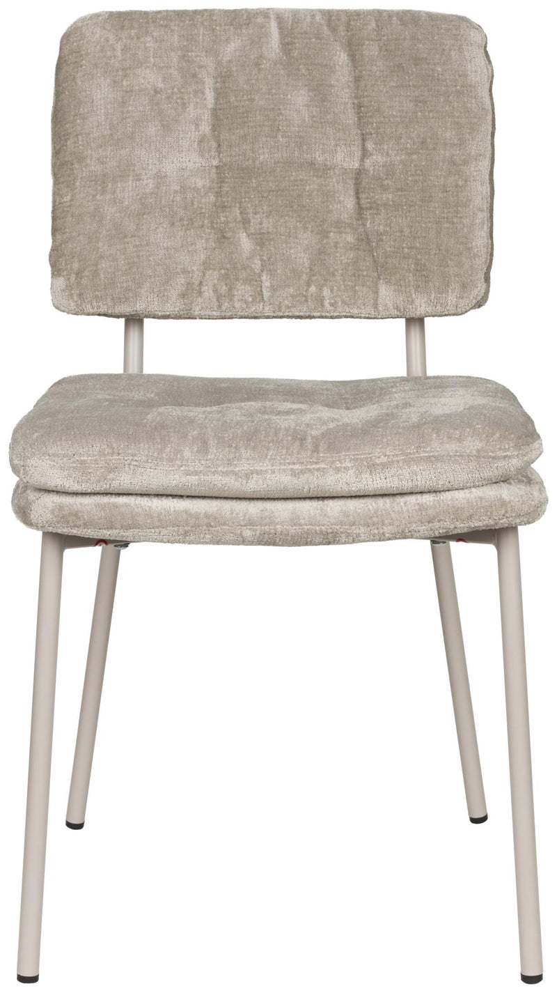 Stuhl Esszimmerstuhl FRANCK Stoff Grau oder Beige