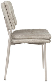 Stuhl Esszimmerstuhl FRANCK Stoff Grau oder Beige