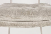 Stuhl Esszimmerstuhl FRANCK Stoff Grau oder Beige