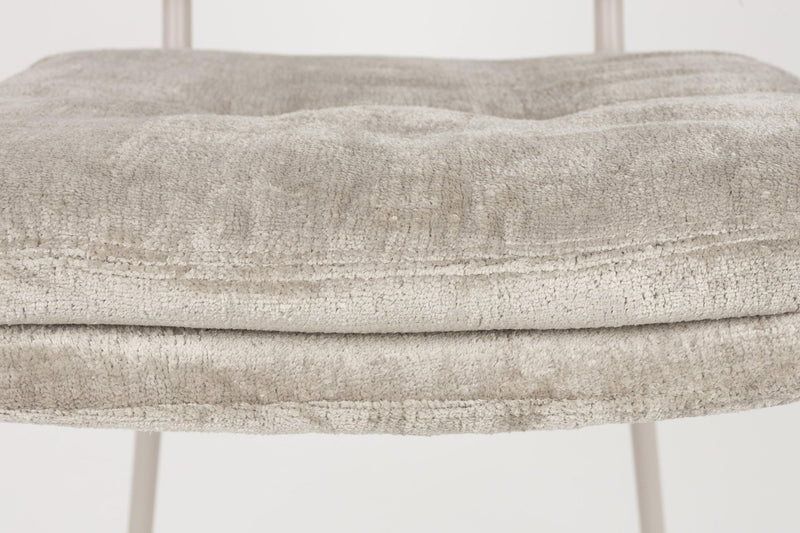 Stuhl Esszimmerstuhl FRANCK Stoff Grau oder Beige