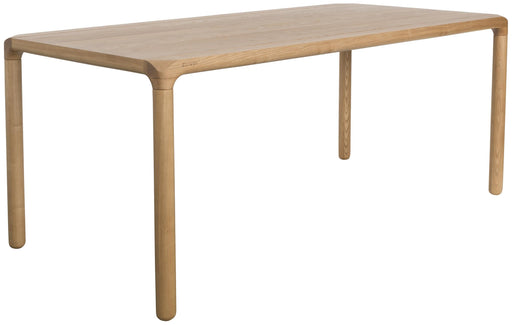 Design Esstisch STORM 160 x 90 cm von Zuiver mit Eschenholzgestell und rechteckiger Tischplatte in Gesamtansicht.