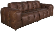 HACKMAN 3-Sitzer Sofa Echtleder dunkelbraun von DUTCHBONE