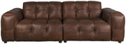 HACKMAN 3-Sitzer Sofa Echtleder dunkelbraun von DUTCHBONE