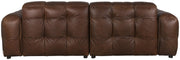 HACKMAN 3-Sitzer Sofa Echtleder dunkelbraun von DUTCHBONE