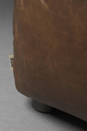 HACKMAN 3-Sitzer Sofa Echtleder dunkelbraun von DUTCHBONE