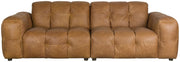 HACKMAN 3-Sitzer Sofa Echtleder Cognac von DUTCHBONE