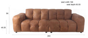 HACKMAN 3-Sitzer Sofa Echtleder Cognac von DUTCHBONE