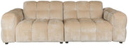 HACKMAN 3-Sitzer Sofa Velours Beige von DUTCHBONE