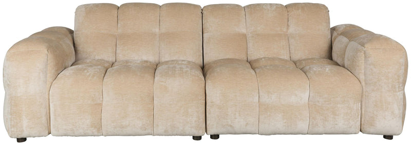 HACKMAN 3-Sitzer Sofa Velours Beige von DUTCHBONE