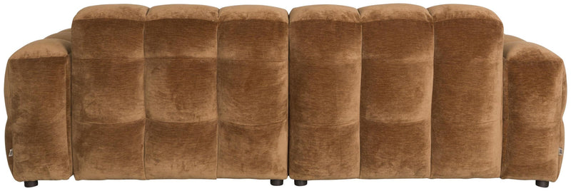 HACKMAN 3-Sitzer Sofa Velours Cognac von DUTCHBONE