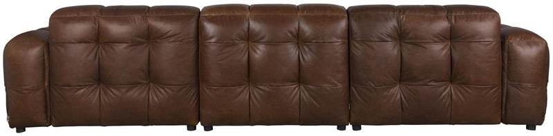 HACKMAN 4,5-Sitzer Sofa Echtleder dunkelbraun von DUTCHBONE