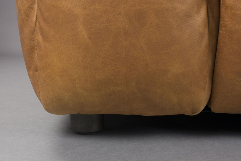 HACKMAN 4,5-Sitzer Sofa Echtleder Cognac von DUTCHBONE