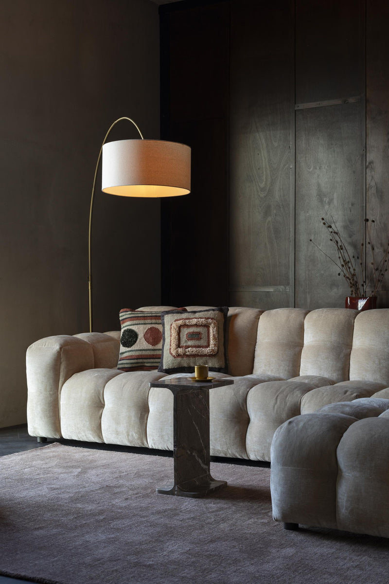 HACKMAN 4,5-Sitzer Sofa Velours Beige von DUTCHBONE