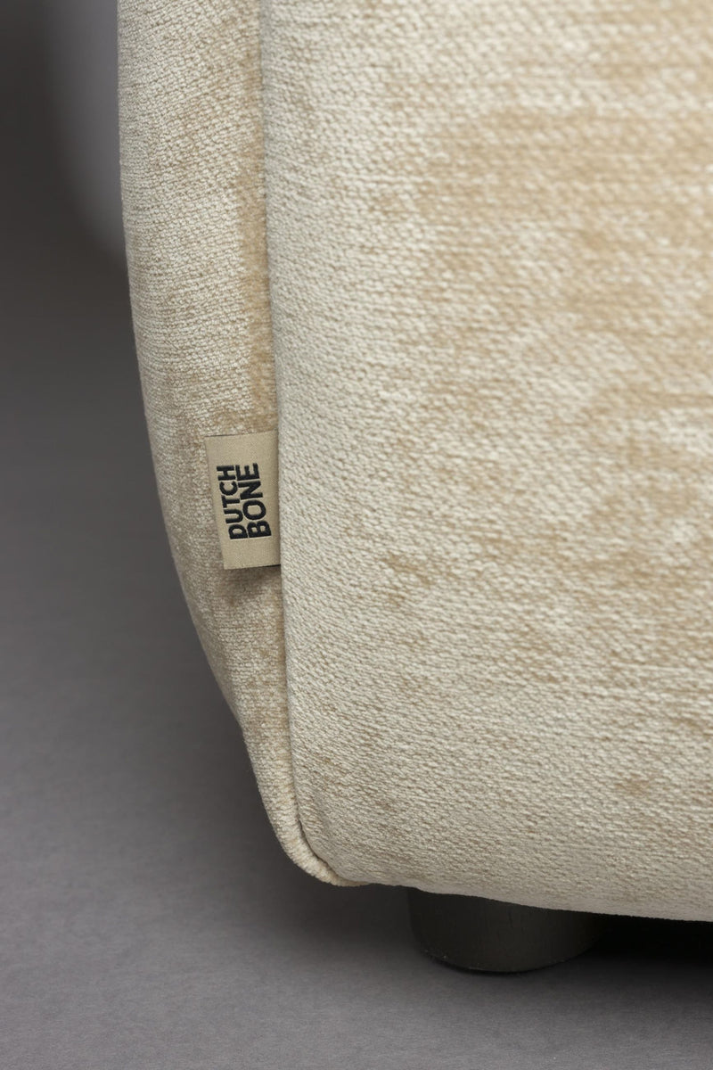 HACKMAN 4,5-Sitzer Sofa Velours Beige von DUTCHBONE