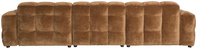 HACKMAN 4,5-Sitzer Sofa Velours Cognac von DUTCHBONE
