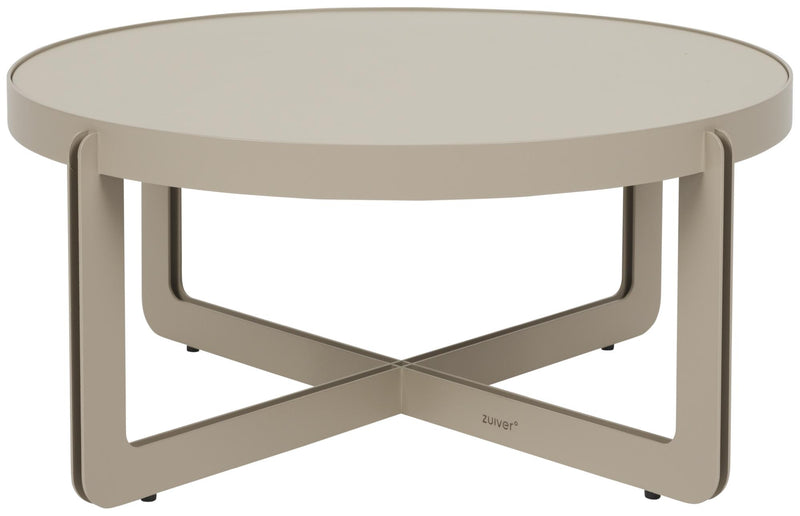 Couchtisch CENTRE Rund Beige von Zuiver 68 x 68 cm 