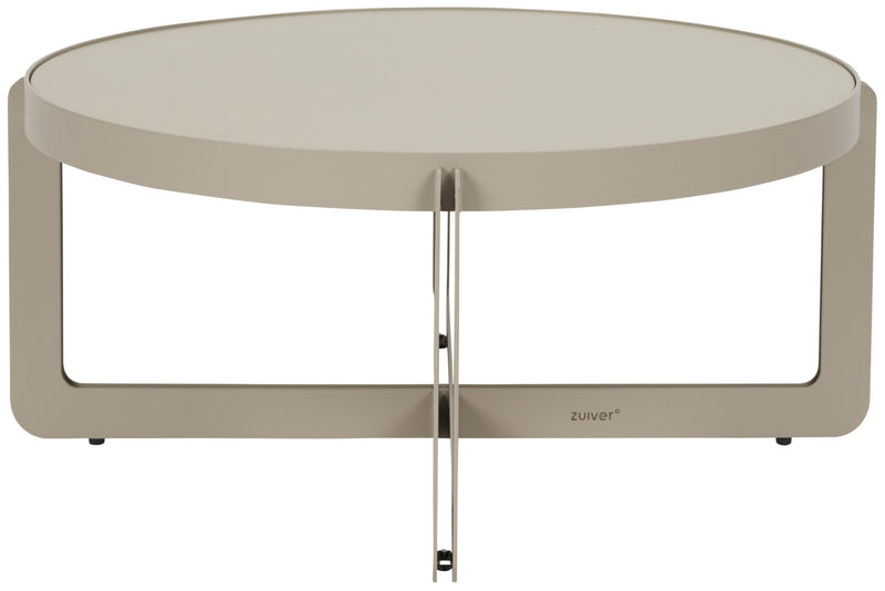 Couchtisch CENTRE Rund Beige von Zuiver 68 x 68 cm 