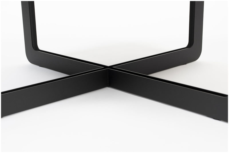 Couchtisch CENTRE RUND Schwarz von Zuiver 68 x 68 cm 