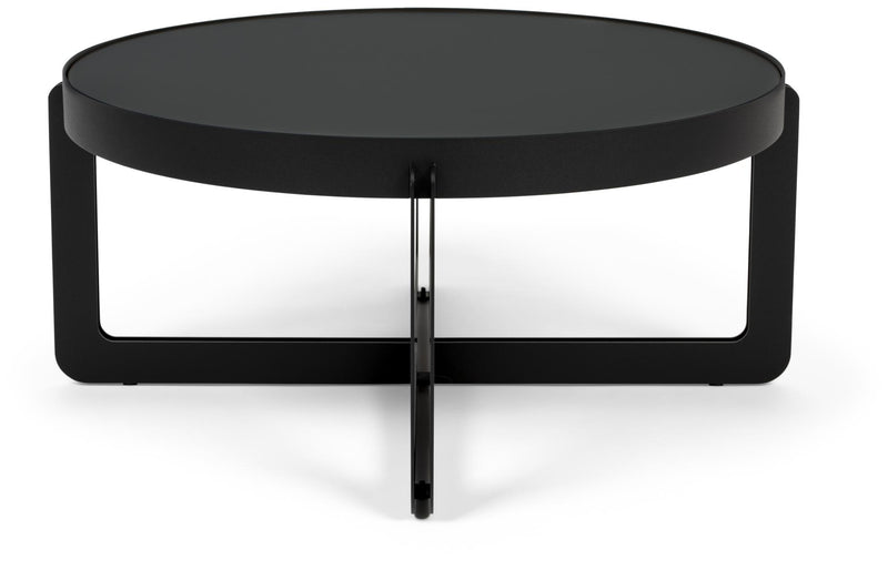 Couchtisch CENTRE RUND Schwarz von Zuiver 68 x 68 cm 