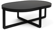 Couchtisch CENTRE OVAL Schwarz von Zuiver 102 x 68 cm 