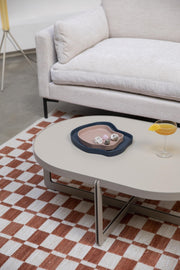 Couchtisch CENTRE OVAL Beige von Zuiver 102 x 68 cm 