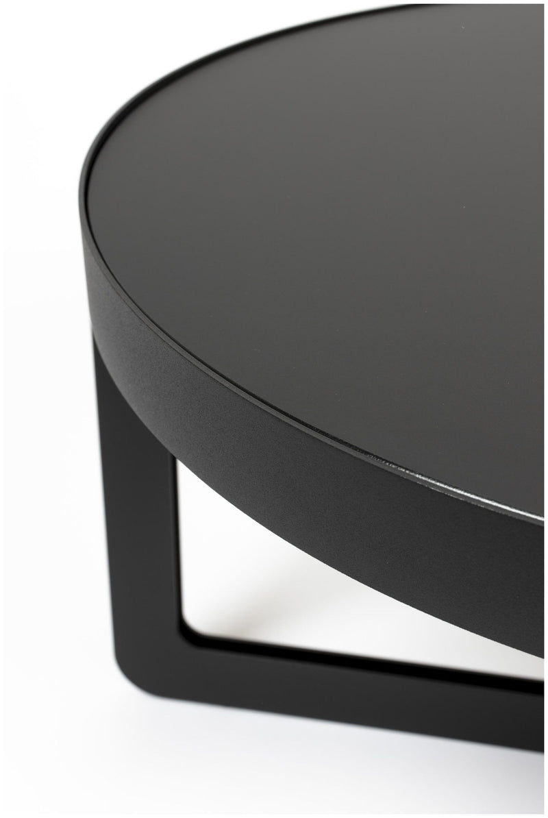 Couchtisch CENTRE OVAL Schwarz von Zuiver 102 x 68 cm 