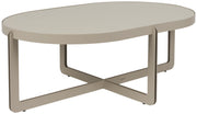 Couchtisch CENTRE OVAL Beige von Zuiver 102 x 68 cm 