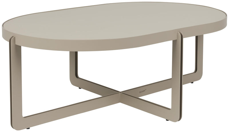 Couchtisch CENTRE OVAL Beige von Zuiver 102 x 68 cm 