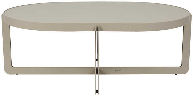 Couchtisch CENTRE OVAL Beige von Zuiver 102 x 68 cm 