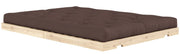 Schlafsofa FLIP Sofa Bett Kiefer massiv unbehandelt Polster Braun Klappcouch von Karup