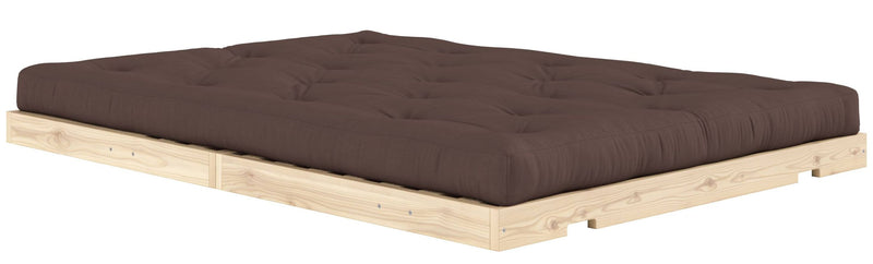 Schlafsofa FLIP Sofa Bett Kiefer massiv unbehandelt Polster Braun Klappcouch von Karup