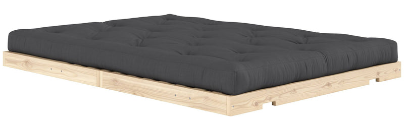 Schlafsofa FLIP Sofa Bett Kiefer massiv unbehandelt Polster Dark Grey Klappcouch von Karup