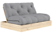 Schlafsofa FLIP Sofa Bett Kiefer massiv unbehandelt Polster Grey Klappcouch von Karup