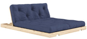 Schlafsofa FLIP Sofa Bett Kiefer massiv unbehandelt Polster Navy Blue Klappcouch von Karup