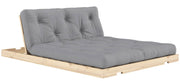 Schlafsofa FLIP Sofa Bett Kiefer massiv unbehandelt Polster Grey Klappcouch von Karup