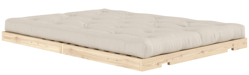 Schlafsofa FLIP Sofa Bett Kiefer massiv unbehandelt Polster Beige Klappcouch von Karup