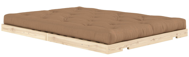 Schlafsofa FLIP Sofa Bett Kiefer massiv unbehandelt Polster Mocca Klappcouch von Karup