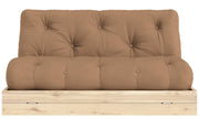 Schlafsofa FLIP Sofa Bett Kiefer massiv unbehandelt Polster Mocca Klappcouch von Karup