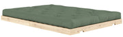 Schlafsofa FLIP Sofa Bett Kiefer massiv unbehandelt Polster Olive Green Klappcouch von Karup