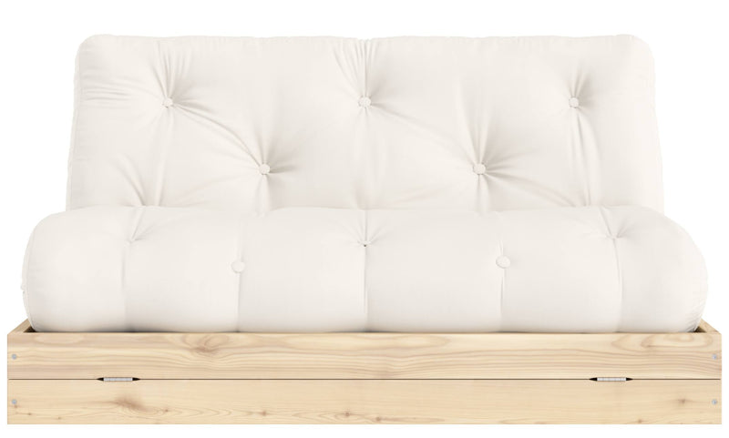 Schlafsofa FLIP Sofa Bett Kiefer massiv unbehandelt Polster Natural Klappcouch von Karup