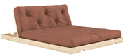Schlafsofa FLIP Sofa Bett Kiefer massiv unbehandelt Polster Clay Brown Klappcouch von Karup