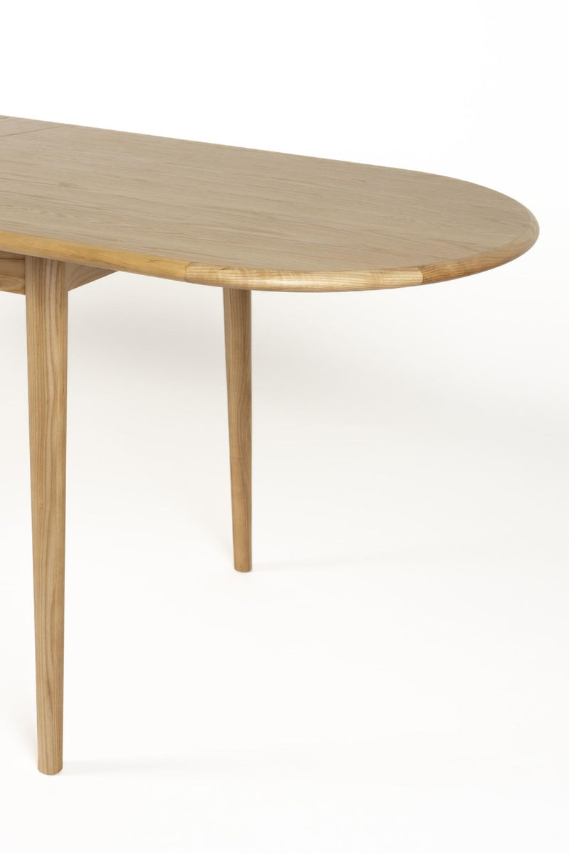 Esstisch TWIST OVAL von ZUIVER 180 x 90 ausziehbar Eiche furniert