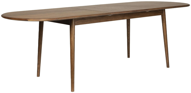 Esstisch TWIST OVAL von ZUIVER 180 x 90 ausziehbar Walnuss furniert