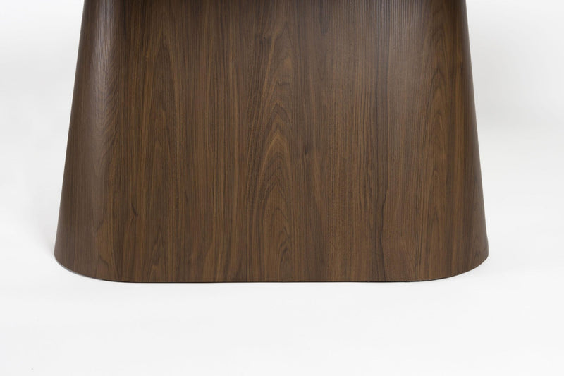 Esstisch Tisch ALMIRA Oval 180 x 90 Walnuss Platte in Marmoroptik